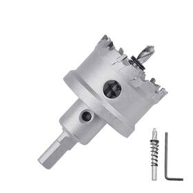 Guicgoc 723497695497 38mm 1-1/2 Inch Metal Steel Hole Saw With 2 Drill Bits Cutter For Thi