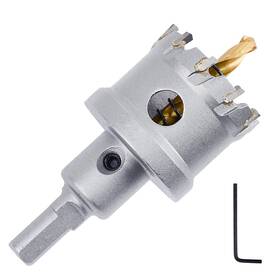 Guicgoc 765422101192 26mm 1 Inch Metal Steel Hole Saw Drill Bit Carbide Stainless Alu