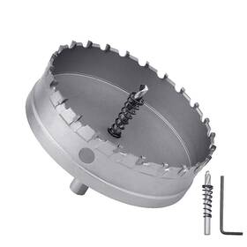Guicgoc 769464523431 197mm / 7-3/4 Inch Metal Steel Hole Saw With 2 Drill Bits Cutter For Th