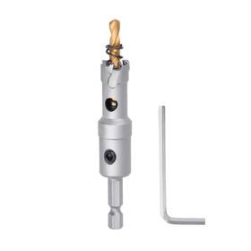 Hxt1 Guicgoc 14mm 5/9 Inch Carbide Hole Saw Hex Shank Stainless Steel Sheet Metal Al