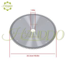 1588873 Handdo 10 Inch 100 Tooth Carbide Saw Blade For Wood Aluminum With Nails