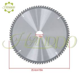 1589078 Handdo 10 Inch 80 Tooth 30mm Arbor Carbide Saw Blade For Wood Aluminum With Nails