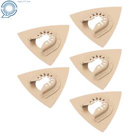 Hp126456 Happy19star 5pcs Universal Triangle Carbide Oscillating Multitool Saw Blades Accessories Kit