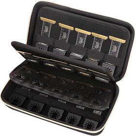 T179 Hard Storage Case For 30pcs Titanium Oscillating Saw Blades Metal Cutting Multitool Box