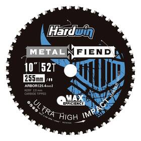 Hardwin 975960331096 10-inch Chop Saw Blade 52-teeth Cermet Carbide Tipped Cold Cut Th