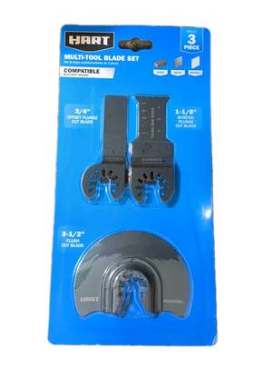Hart 810022391679 Multi-tool Blade Set Compatible With Most Brands. B5
