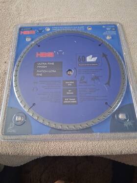 632-bh056857 Hbss 2-10 In 60-tooth Carbide-tipped Ultra-fine Woodworking Saw Blade Miter Table