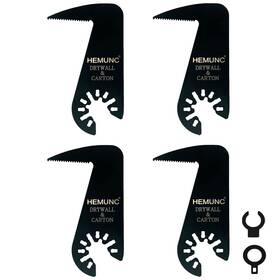 Hm-004js Hemunc Drywall Blade For Oscillating Tool 4 Pack Saw Blades Fit Dremel