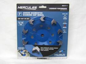 Ha217-1 Hercules 57910 7 Inch Arrow Segmented Diamond Cup Wheel Wet And Dry Grinding