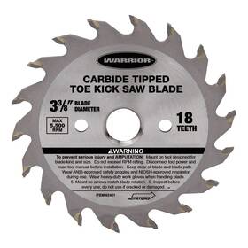 95620 Hft Circular Blade Toe Kick Saw 3-3/8 Inch 18t C2 Tungsten Carbide Tips Steel