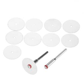 Hicello 653334422279 10pcs Circular Saw Blades Cutting Wheel Set With 2pcs Mandrel Discs