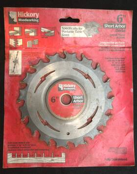 600516h Hickory Woodworking Adjustable Carbide Dado- Saws With Short Arbor -nib-6 Inch - 16 Tooth- 3/16 9/16