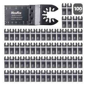Hf106138 Highfire 100 Pcs 1-3/8 Inch Oscillating Saw Blades Professional Universal Multitool B