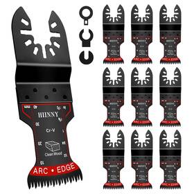 Htob-5a Hiinny Japanese Tooth Oscillating Tool Blade 10 Pcs Arc Edge Multitool Blades Multi