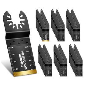 S101-zjp Hiinny 60pcs Oscillating Tool Blades Professional Universal Titanium Sa