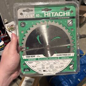 303682 Hitachi 7-1/4 Inch 40 Tooth New For Wood Working #303682
