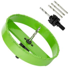 Hlofizi 742033245217 6-3/8 Hole Saw For 6 Inch Recessed Lights Carbide Grit Holes Cutting Plaster