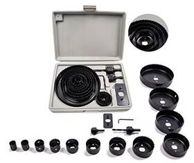 Hole Saw Set 710702409840 16-piece 3/4 Inch To 5 19-127mm Blades With Mandrel