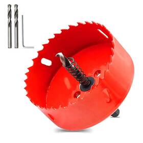 Sht0022 Hordion 90mm/3.5 Inch Hole Saw Bi-metal Drilling Tool With Twist Drill Bit And