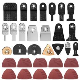 Hotbest 299229301652 100 Pieces Oscillating Saw Blades Multi Tool Kits With Sandpaper For