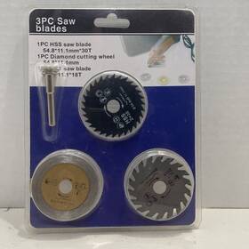 Ad-b4-05 Hss 3 Pcs Saw Blades 1 54.8 11.1mm 30t Diamond Tct 11.1 18t