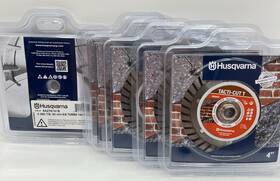 542761416 Husqvarna Turbo Tacti-cut T Bronze 4 Inch Concrete Diamond Cutting Saw 54276141 6pack