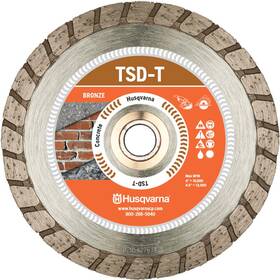 542761420 Husqvarna 7in Turbo Tsd-t Diamond Saw Blade Dri Disc Bronz