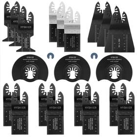 Mntk-41578 Hyshier 22 Pcs Universal Oscillating Saw Blades Metal Wood Plastic Quick Release F