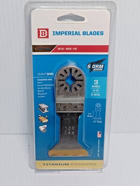 3mmt340 Imperial Blades 736211679840 Titanium Storm Series Blade 3-pack Bi-metal Wood Pvc New