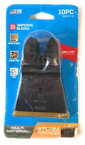 Iboat337-10 Imperial Blades One Fit Storm Titanium Wood And Nails Blade 2-1/2 Inch