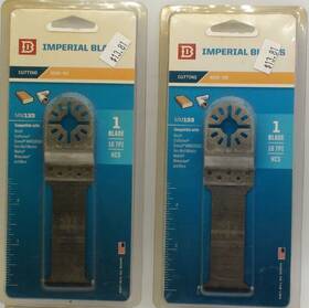 Mm133 Imperial Blades 2 Pcs. Multi-tool Cutting Wood And Pvc 16tpi #mm133 Made In Usa