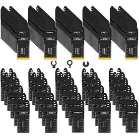 Inc 445013182160 100 Pcs Oscillating Tool Blades Titanium And High Carbon Steel Saw For W