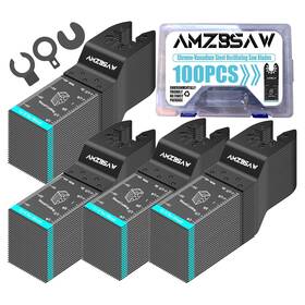 Inc 445053153113 100pcs Oscillating Saw Blades Quick Release Multi Tool Kits For Wood Pla