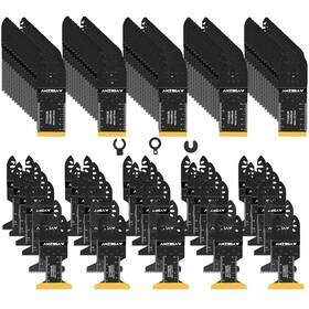 Inc 445057248242 110pcs Oscillating Saw Blades Set Professional For Soft Metal Wood Plast