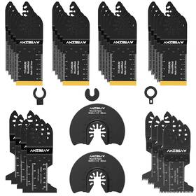 Inc 705353077425 30pcs Oscillating Tool Blades Multi Saw Wood Metal Plastic Cutting
