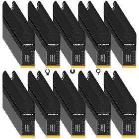 Inc 726084714427 200 Pcs Oscillating Tool Blades Titanium And High Carbon Steel Saw For W