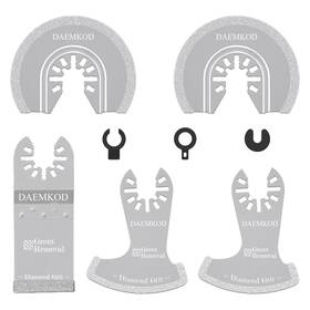 Dkjp0009 Inc 5 Pack Diamond Oscillating Tool Blades Professional Multitool Grout Rem