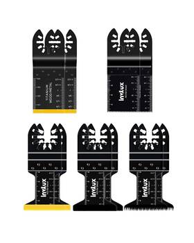 Amoscillat10 Invtux 10 Pcs Oscillating Saw Blades Titanium Multitool For Wood Me... Fast Ship