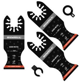 Otb-138-3 Inwell 3 Pcs Ticn Carbide Coating Oscillating Saw Blades Heavy-duty Streamlined Bla