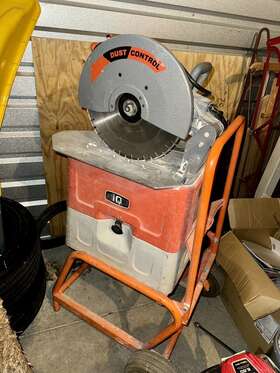 Iq360xt Iq Power Tools 14 In Masonry Saw With Built Dust Control Vacuum System