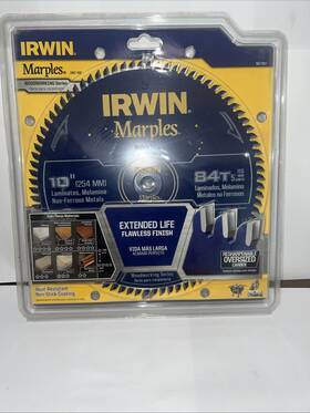 1807381 Irwin Marples 10 Inch Precision Cut Saw Blade 84t - Woodworking Miter And Table