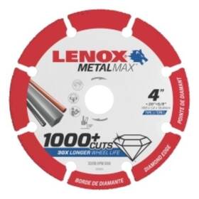 1972920 Irwin Industrial Lenox Metal Max Angle Grinder Diamond Cutoff Wheel 4
