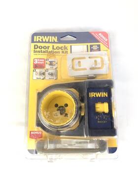 3111002 Irwin Industrial Tools Bi-metal Door Lock Installation Kit