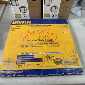 363003 Irwin New 10 Inch 50t Wood Cutting Carbide Tipped Saw Blade