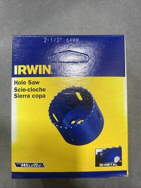 373212bx Irwin Bi-metal Hi Speed Steel 2-1/2 Inch Hole Saw - Made In Usa