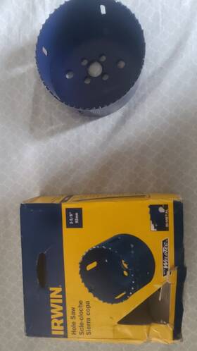373358bx Irwin 3-5/8 92mm Hole Saw Bi-metal New In Worn Box Drills Wood Plastic Metal