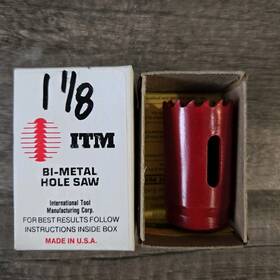 275hw0019 Itm 275hw0013 New Bi-metal Hole Saw 1-1/8 Inch Free Shipping