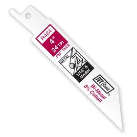 11i28306 Ivy Classic 28306 4 Inch 24 Tpi Bi-metal Reciprocating Saw Blade Cuts Metal