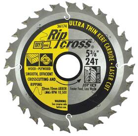 11i36174 Ivy Classic 36174 Ripcross 5-3/8-inch 24 Tooth Thin Kerf Carbide Circular Saw