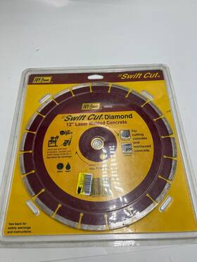 38002 Ivy Classic Industries Diamond Saw Blade 12 Inch Concrete Laser Welded Swift Cut Dry Wet